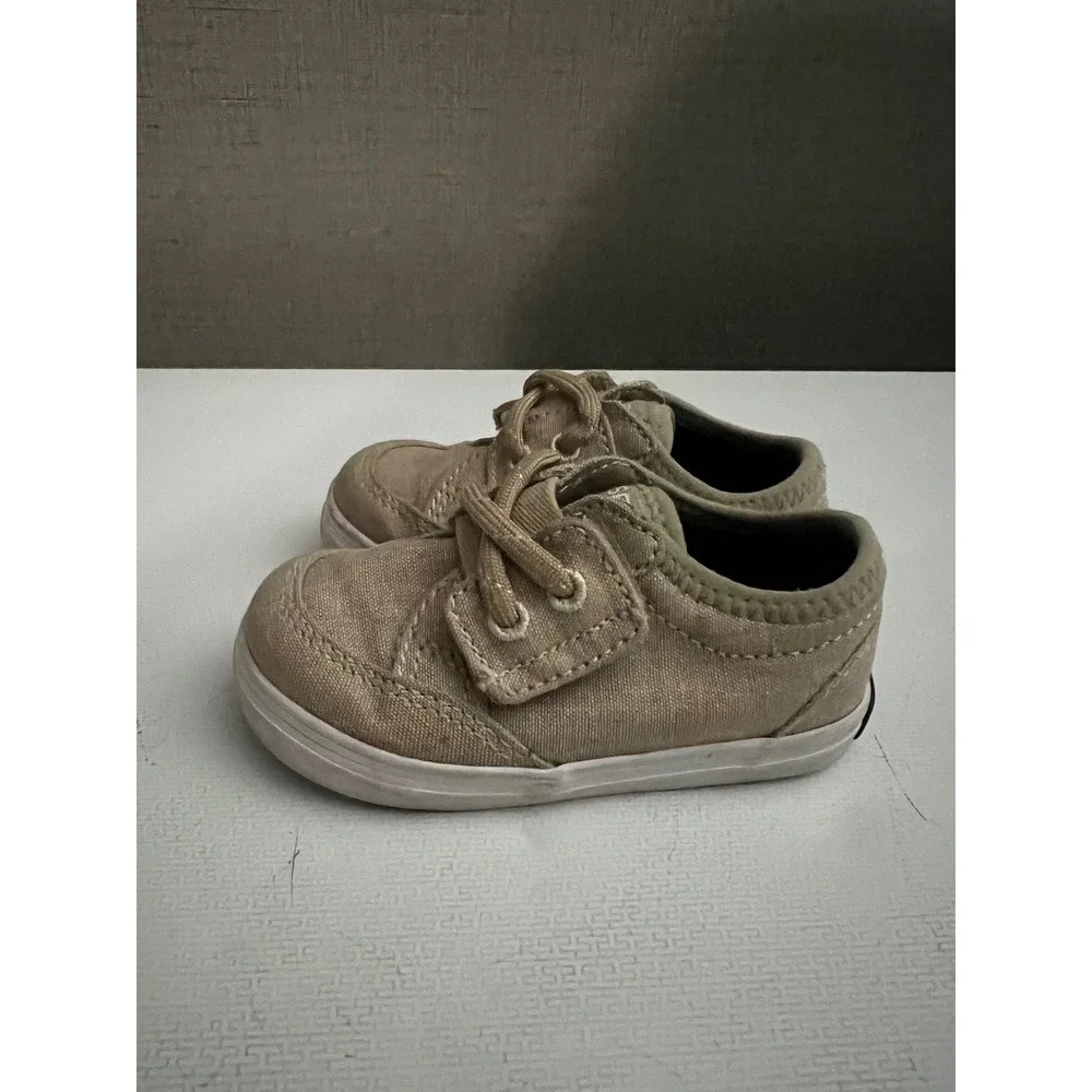 Sperry Boat Shoes Memory Foam Casual Tan Toddler Shoes Size 3M‎